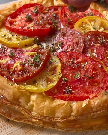 Heirloom tomato tart