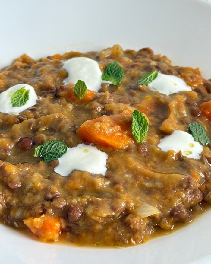 Lentil and carrot soup