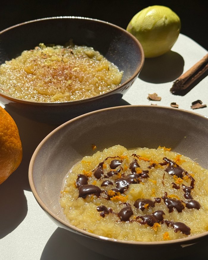 Mela cotta, two ways